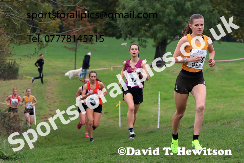 Senior Womens relay, 2025 Northern Cross Country Relays, Graves Park, Sheffield. Photo: David T. Hewitson/Sports for All Pics